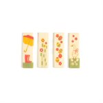 EASTER & SPRING RECTANGLE, WHITE CHOC, 2.7 IN X 0.7 IN, 110 PCS 