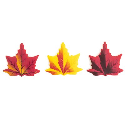 LARGE MAPLE LEAVES, WHITE COMPOUND, 2.2 IN X 2.3 IN, 50 PCS