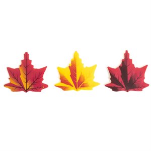 LARGE MAPLE LEAVES, WHITE COMPOUND, 2.2 IN X 2.3 IN, 50 PCS