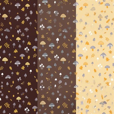 MUSHROOM MEADOW TRANSFER SHEET, 17PC