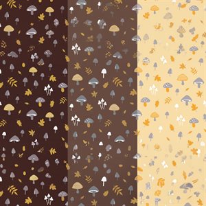 MUSHROOM MEADOW TRANSFER SHEET, 17PC