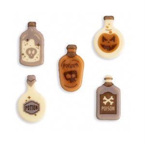HALLOWEEN MAGIC POTIONS, WHITE COMP, 90PC