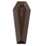 COFFIN LIDS DARK CHOC 3 DESIGNS 6X2,6 CM