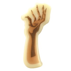 HANDS WHITE CHOC OUTRE TOMBE 6 DESIGNS 4X2,5 CM