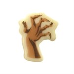HANDS WHITE CHOC OUTRE TOMBE 6 DESIGNS 4X2,5 CM
