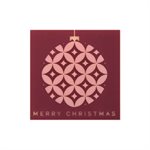 SQUARES WHITE CHOC MERRY CHRISTMAS 3 CM