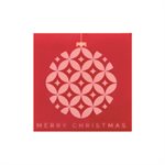 SQUARES WHITE CHOC MERRY CHRISTMAS 3 CM
