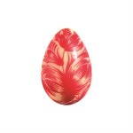 EGGS WHITE CHOC GRAVURE 3 DESIGNS 4X2,7 CM