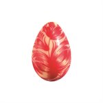 HALF-SHELLS EGGS WHITE CHOC GRAVURE 3 DESIGNS 3,4X2,3 CM