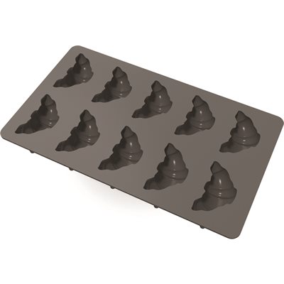 SILICONE MOULD PETIT CROISSANT FOR 10 PIECES 6,7X4,2 CM