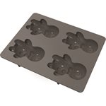 SILICONE MOULD P'TIT BISCUIT FOR 4 PIECES 7,4X10,4 CM