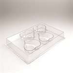 Individual moulds entremet C?ur spirale 120 p 8.4x8 cm D. 3.3 cm