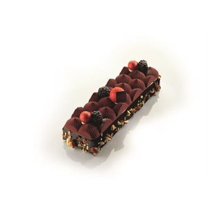 Moulds yule logs topping Marquise for 30 pieces 23.6x6.6 cm