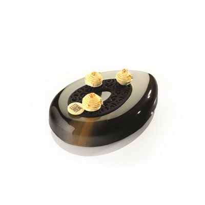 Moulds entremet Oeuf 6pax pr 30 p. 24x16.2 H.4 cm m. tearable