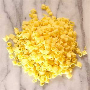 ARTE PIATTO YELLOW CHOCOLATE MINI CURLS, 12LB