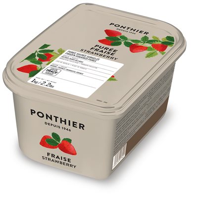 FROZEN PUREE, STRAWBERRY, 1 KG