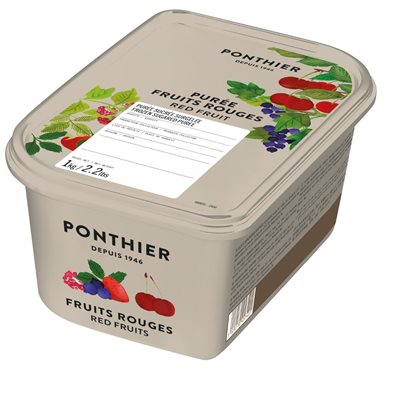 FROZEN PUREE, MIXED RED FRUITS, 1 KG