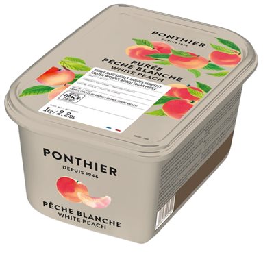 FROZEN PUREE, WHITE PEACH, 1 KG