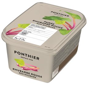 FROZEN PUREE, RED RHUBARB, 1 KG