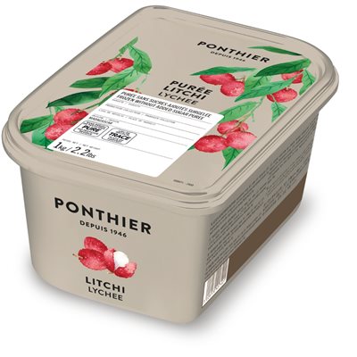 FROZEN PUREE, LYCHEE 100%, 1 KG