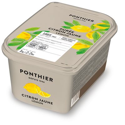 FROZEN PUREE, LEMON 100%, 1 KG