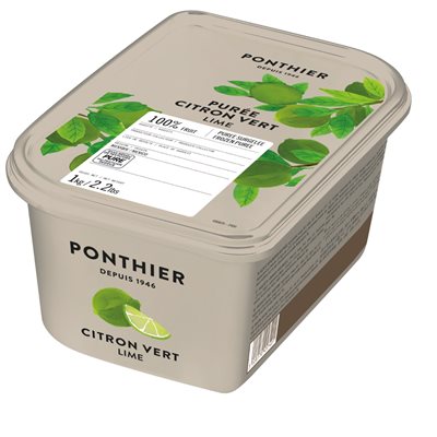 FROZEN PUREE, LIME 100%, 1 KG