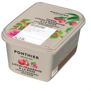 FROZEN PUREE, ROSE LYCHEE RASPBERRY, 1 KG