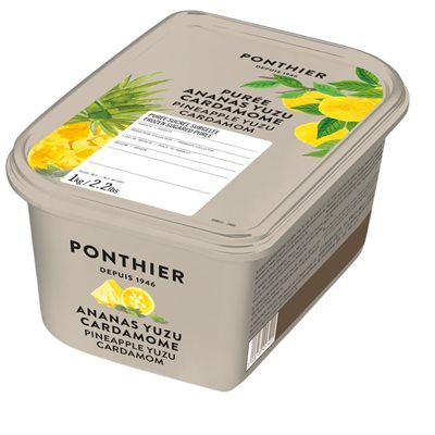 FROZEN PUREE, PINEAPPLE YUZU CARDAMOM, 1 KG