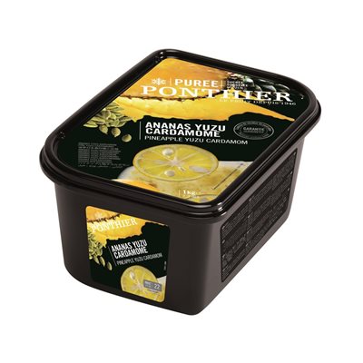 FROZEN PUREE, PINEAPPLE YUZU CARDAMOM, 1 KG