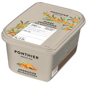 FROZEN PUREE, SEABUCKTHORN PUREE 100%, 1 KG