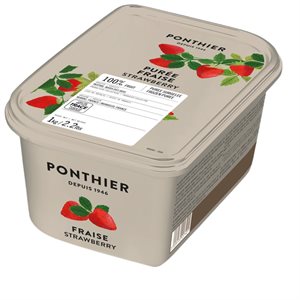 FROZEN PUREE, STRAWBERRY, 100%, 1 KG