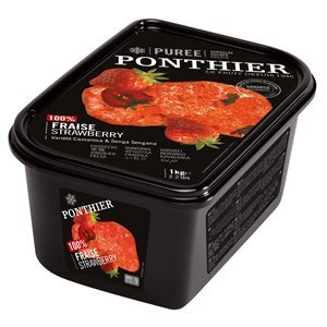 FROZEN PUREE, STRAWBERRY, 100%, 1 KG