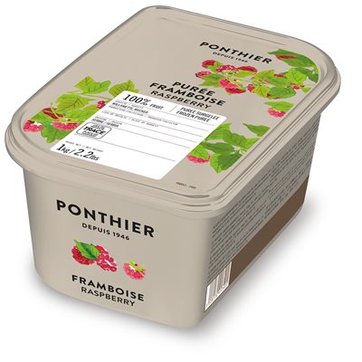 FROZEN PUREE, RASPBERRY, 100%, 1 KG