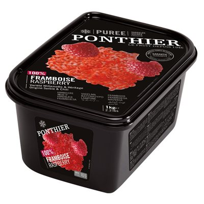 FROZEN PUREE, RASPBERRY, 100%, 1 KG