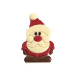 HAPPY SANTA, WHITE & MILK CHOC, 12.5 G,  118 PCS