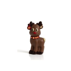 REINDEER 13CM MILK CHOC 75G PREABG W / BOW, 10PC