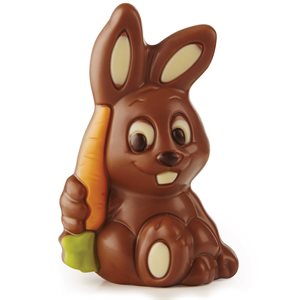 Wrapped Bunny with Carrot; Milk Chocolate