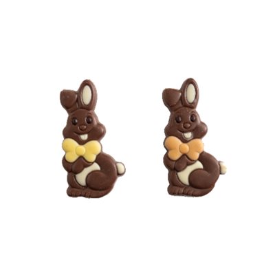 HOPPING BUNNY DUO, MILK CHOCOLATE, 144PC