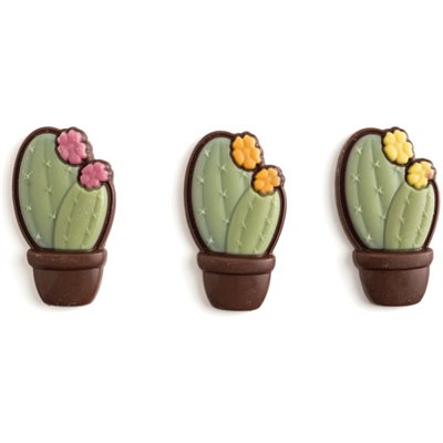 CACTUS TRIO, MILK CHOCOLATE, 144PC