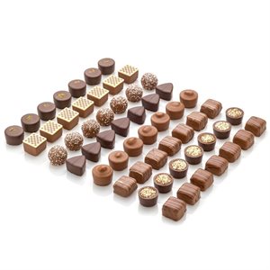 PRALINE ASSORTMENT LUGANO, 56PC