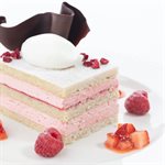 LAYERED DESSERT VEGAN STRAWB SHORTCAKE, 11x3.75", 8 STRIPS