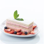 Vegan Strawberry Shortcake Layered Cake Strip