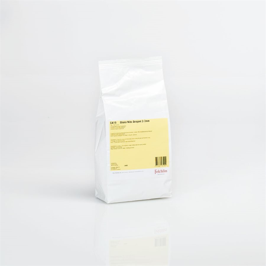 CARAMELIZED COCOA NIBS CROQUANT, 23MM (GHANA) 2.2 lbs / 1 kg