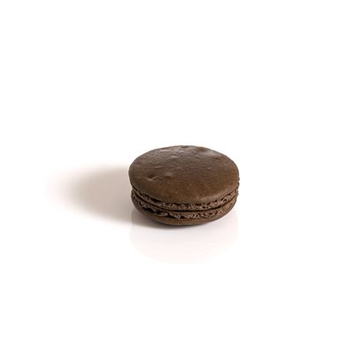 LARGE CHOCOLATE MACARON, 2.5 IN, 72 PC