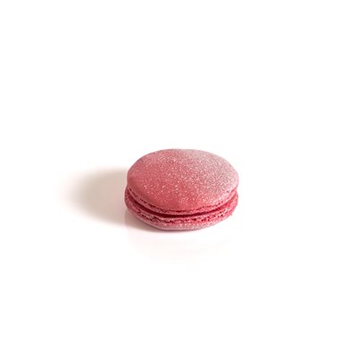 LARGE RASPBERRY MACARON 2.5 IN, 72 PC