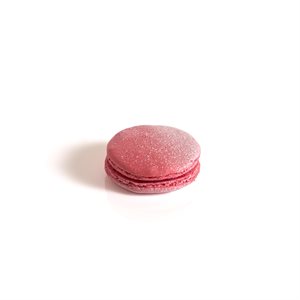 LARGE RASPBERRY MACARON 2.5 IN, 72 PC