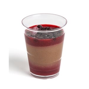 VERRINE CUP VEGAN RASP & DARK CHOC, 2.23 OZ, 140PC