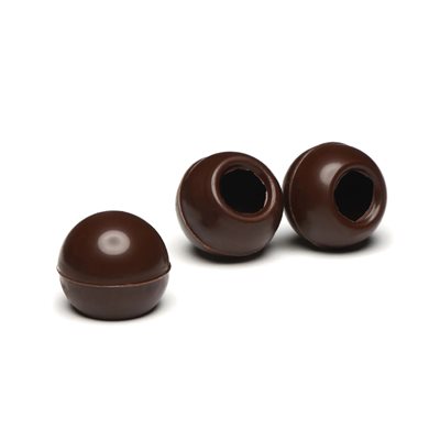 TRUFFLE SHELL DARK CHOC 2.5 CM , 504PCS