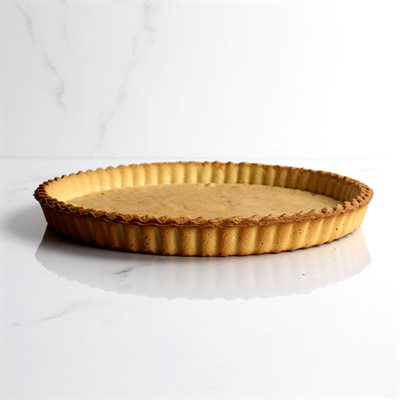 TARTLET RND BRAID EDGE, PURE BUTTER, 9", 12 PC