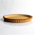 TARTLET RND BRAID EDGE, PURE BUTTER, 9", 12 PC